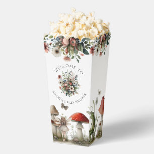 Fairy Cottage Mushroom Floral Baby Girl Shower Favour Box