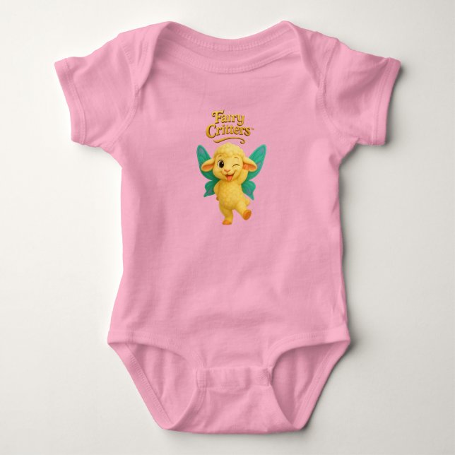 Fairy Critters™ Dancing Fairy Lamb Baby Bodysuit (Front)