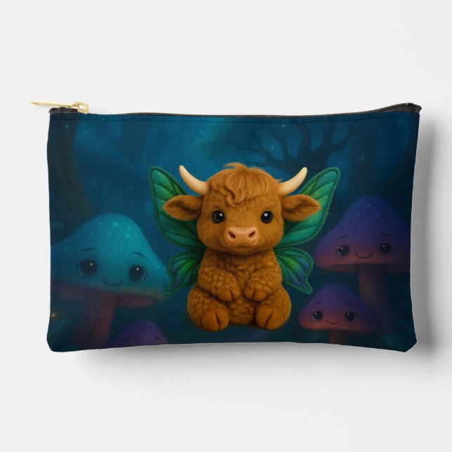 Fairy Critters™ Fairy Highland Calf  Accessory Pouch (Front)