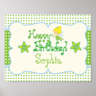 Fairy, Custom Birthday Party Poster