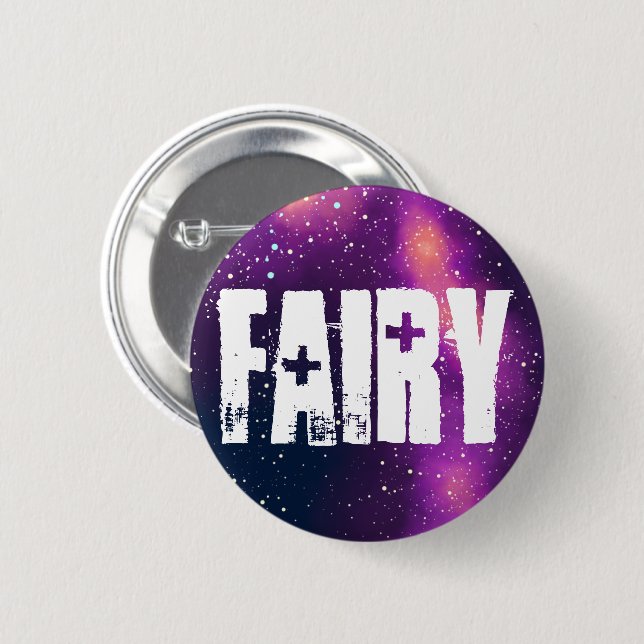 Fairy Customizable Galaxy Identity 6 Cm Round Badge (Front & Back)