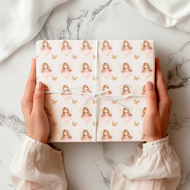 Fairy Cute Butterfly Enchanted Forest Magical Wrapping Paper (Creator Uploaded)