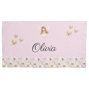 Fairy Cute Garden Enchanted Personalised Name Pillowcase