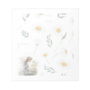 Fairy Daisy Notepad – Whimsical Floral Stationery