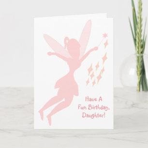 Fairy Design Personalised Daughter Birthday Card