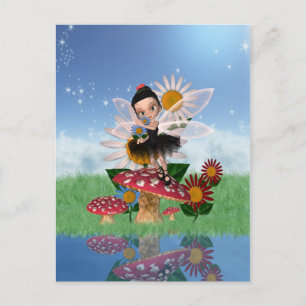 Fairy Digital Art Post Card - Cute Postcard