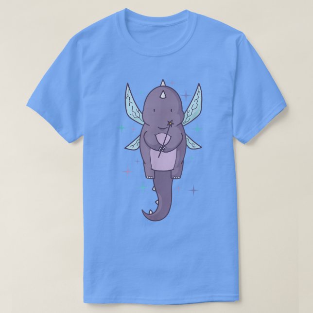 Fairy Dinosaur with magic Wand  T-Shirt (Design Front)