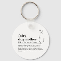 Fairy Dogmother Definition Key Ring, Dog Mum Gifts
