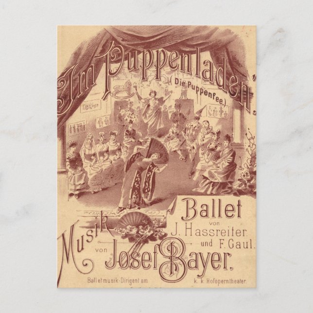 Fairy Doll Ballet - Die Puppenfee - Josef Bayer Postcard (Front)