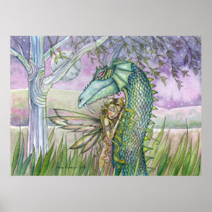 Fairy Dragon Poster by Molly Harrison