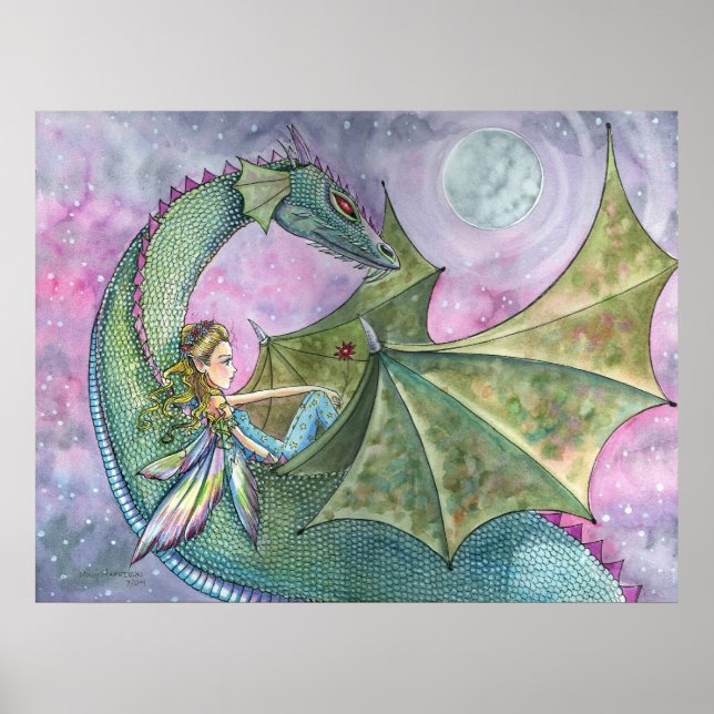 Fairy Dragon Poster Print by Molly Harrison (Front)