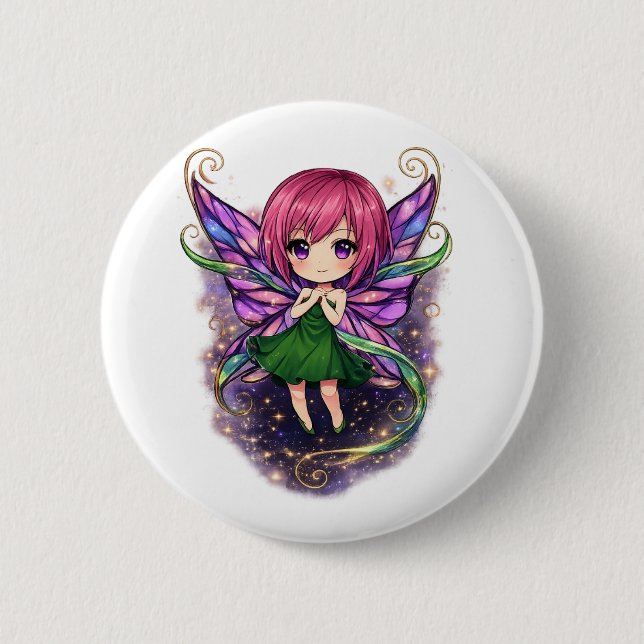 Fairy dream 6 cm round badge (Front)