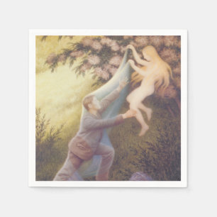 Fairy Dream (by Theodor Severin Kittelsen) Napkin