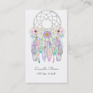 Fairy Dream Catcher Boho Arrows Feathers Business  Card