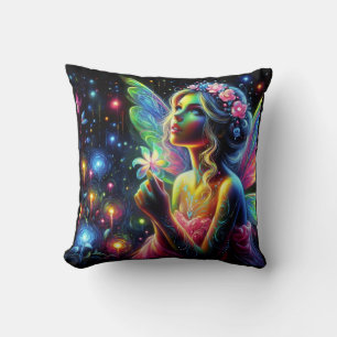 fairy dream neon lights cushion