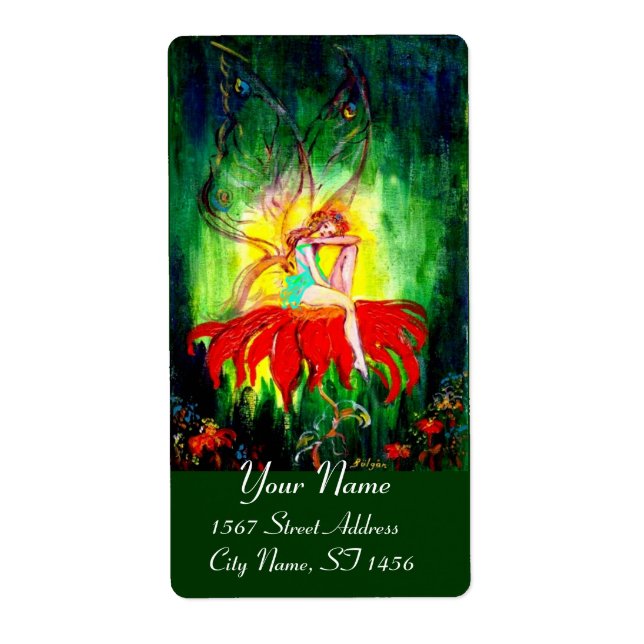 FAIRY DREAMING ON THE FLOWER (Front)