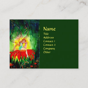 FAIRY DREAMING ON THE FLOWER BUSINESS CARD