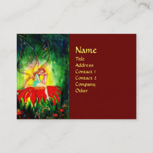 FAIRY DREAMING ON THE FLOWER BUSINESS CARD