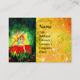 FAIRY DREAMING ON THE FLOWER BUSINESS CARD