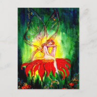 FAIRY DREAMING ON THE FLOWER