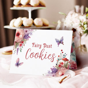 Fairy Dust Cookies Birthday Buffet Label Card