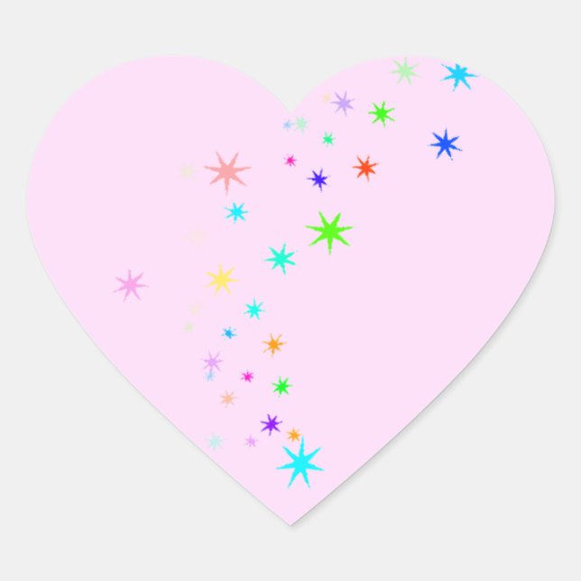 Fairy Dust Heart Sticker (Front)