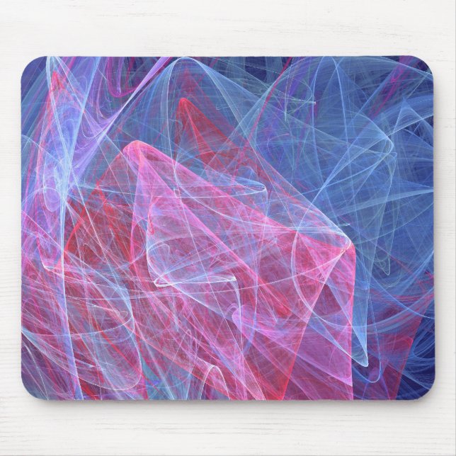'Fairy Dust' Mysterious Wispy Abstract Shapes Mouse Mat (Front)