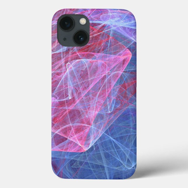Fairy Dust - Wispy Abstract Art Case For iPhone (Back)