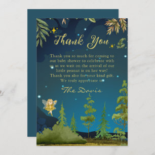 Fairy Enchanted Forest Baby Shower Thank You