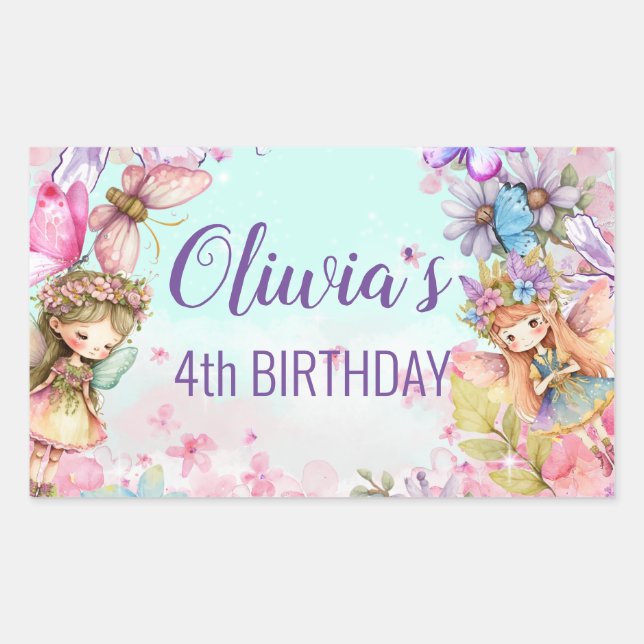 Fairy enchanted forest sticker (Front)