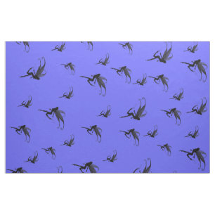 fairy fairies fairytales purple pattern fabric