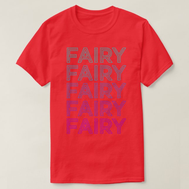 Fairy Fairycore Retro T-Shirt (Design Front)