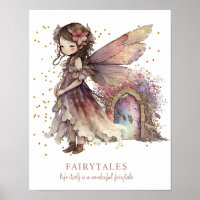 Fairy Fairytales Saying Girl's Room
