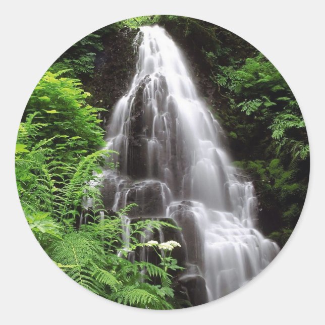 Fairy Falls Classic Round Sticker (Front)