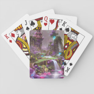 Fairy Fantasy Castle Landscape Playing Cards