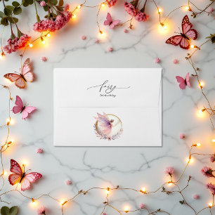 Fairy First 1st Birthday Party Envelope
