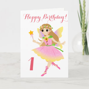 Fairy First Birthday Card
