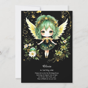 Fairy First Birthday Invitation