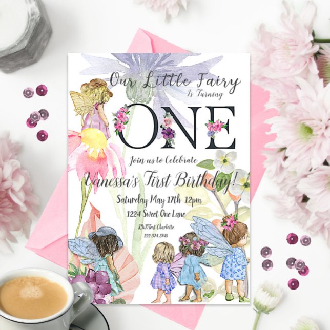 Fairy First Birthday Invitation (Creator Uploaded)