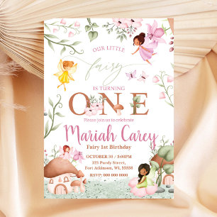 Fairy First Birthday Invitation