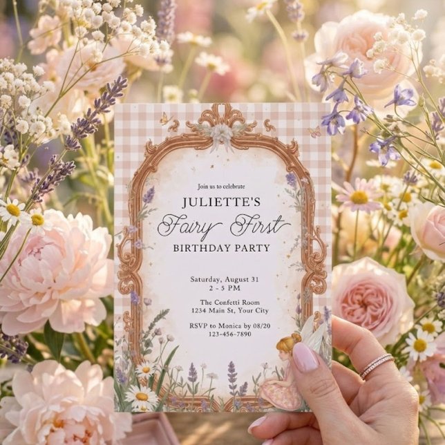 Fairy First Birthday Invitation | Whimsical Garden (Creator Uploaded)