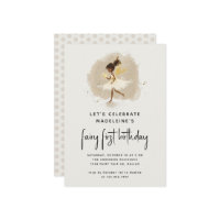 Fairy First Birthday Modern Pixie Elf 1st Birthday