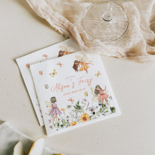 Fairy First Birthday Napkin