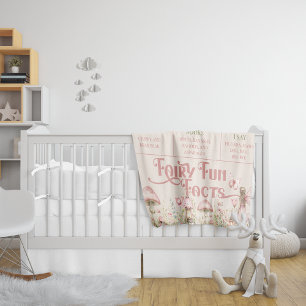 Fairy First Birthday Party Personalised Milestone Baby Blanket