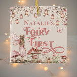 Fairy First Birthday Party Personalised Thank You Ceramic Ornament<br><div class="desc">Make your little fairy's first birthday even more magical with our Fairy First Birthday Party Personalised Thank You Ceramic Ornament! This charming ornament is the perfect party favour to thank your guests for joining in the enchantment of your fairy garden-themed celebration. Crafted with care and adorned with whimsical details, our...</div>