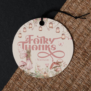 Fairy First Birthday Party Theme Custom Thank You Favour Tags