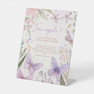 Fairy First Birthday Time Capsule  Pedestal Sign