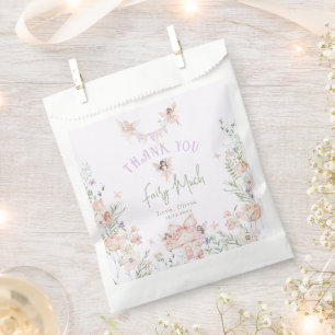 Fairy First Birthday Whimsical garden Lilac Favour Bags