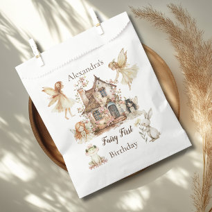Fairy First Birthday Woodland Floral Favour Bags