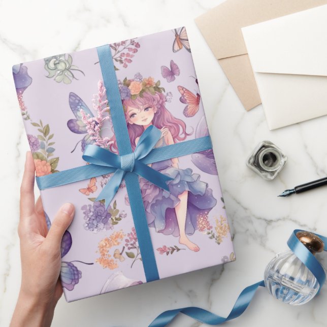 Fairy First Enchanted Woodland 1st Birthday Wrapping Paper (Gifting)